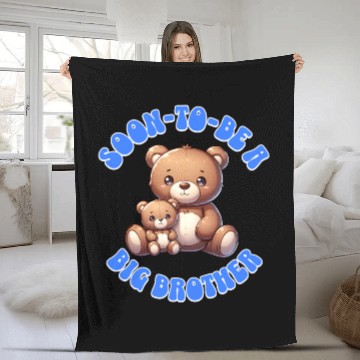 Discover I'm Going To Be A Big Brother Cute Teddy Bears, Fleece Blankets