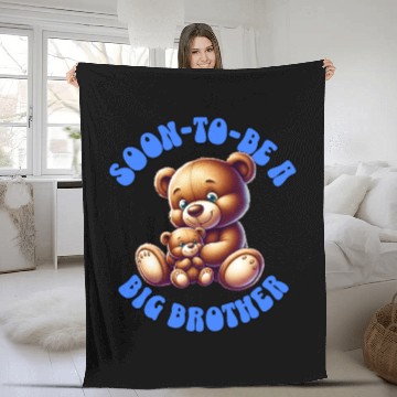 Discover I'm Going To Be A Big Brother Cute Teddy Bears, Fleece Blankets