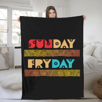 Discover SUNDAY FRYDAY Fleece Blankets