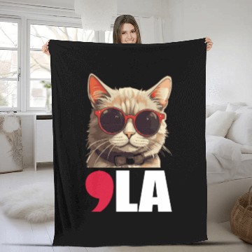 Discover Cat Ladies Kamala Harris for President 2024 Fleece Blankets