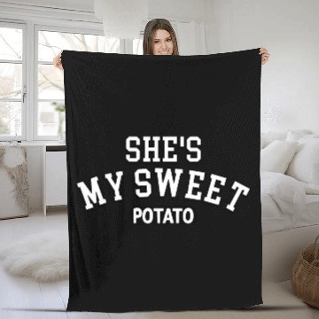 Discover Shes My Sweet Potato Thanksgiving Couples Matching Fleece Blankets