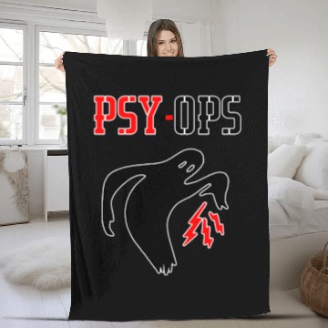 Discover Psy-ops Secret Military Group US Armed Forces Fleece Blankets