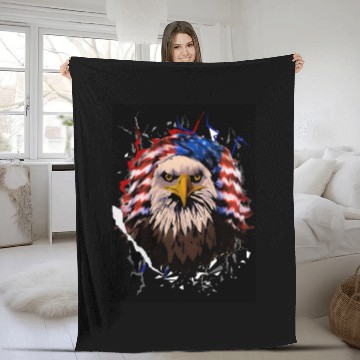 Discover Wicked Eagle Fleece Blankets