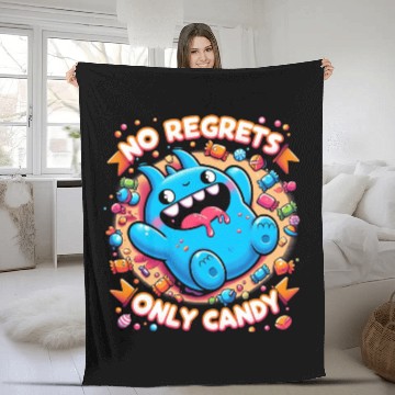 Discover Stitch Halloween Disneyland No Regrets Only Candy Fleece Blankets