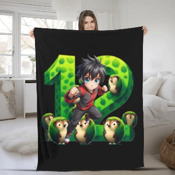 Discover Birthday Boy At 12 Fleece Blankets