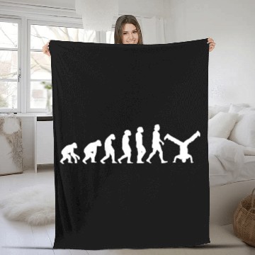 Discover Breakdance dancing evolution of people sport Fleece Blankets