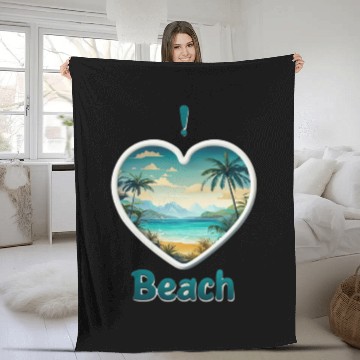 Discover Tropical Serenity Fleece Blankets