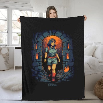 Discover Explore the Dungeon with Dora Fleece Blankets