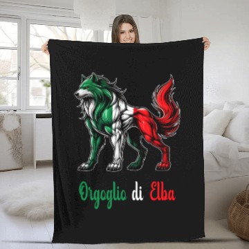 Discover The pride of Elba Italy flag Fleece Blankets