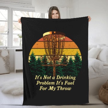 Discover Its Fuel For My Throw Disc Golf Beer Lover Golfer Fleece Blankets