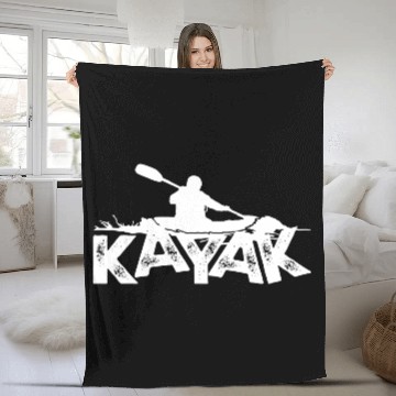 Discover kayak Fleece Blankets