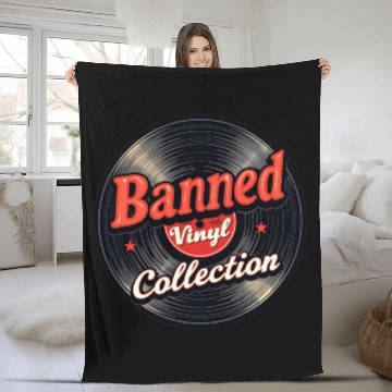 Discover Banned Vinyl Collection Fleece Blankets