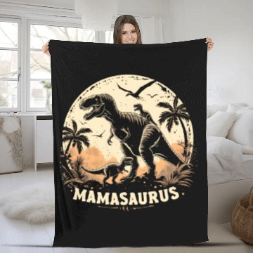 Discover Dinosaur Mamasaurus Fleece Blankets Cool Mother's Day Mom