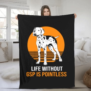 Discover GSP Mom Dog Lovers German Shorthaired Pointer Dog Fleece Blankets