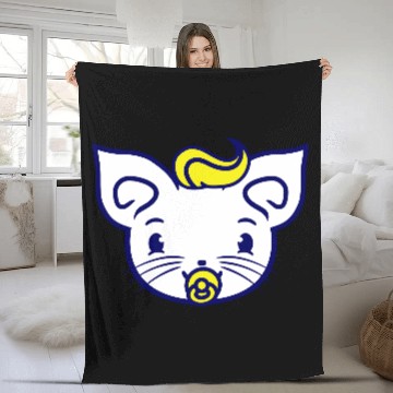 Discover Baby Cat Cute Pacifier Kitten Toddler Child Face Fleece Blankets
