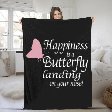 Discover Butterfly Butterflies Insect Collector Entomology Fleece Blankets