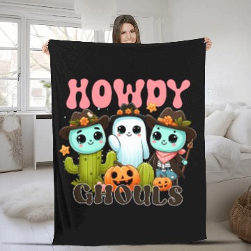 Discover Howdy Ghouls Fleece Blankets