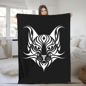 Discover Cat Pet T Tattoo Fleece Blankets