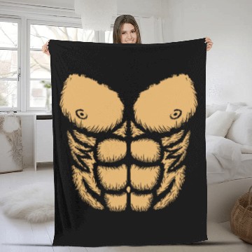 Discover Monkey Chimpanzee Muscular Body Ape Fleece Blankets