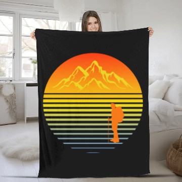 Discover Hiking Fleece Blankets