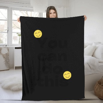 Discover Pink Minimalist Positive Quote Instagram Story Fleece Blankets