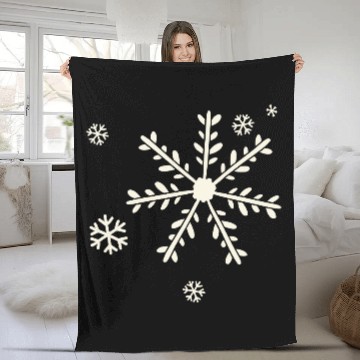 Discover Snowflake Fleece Blankets
