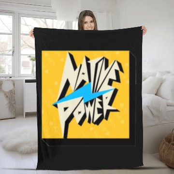 Discover Indigenous People Logos Fleece Blankets