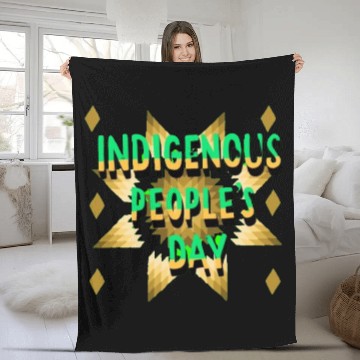 Discover Indigenous People Logos Fleece Blankets