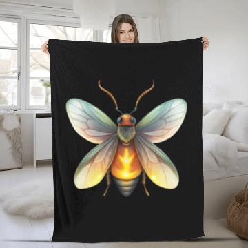 Discover Shiny Firefly Fleece Blankets