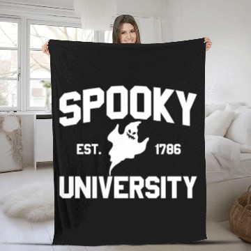 Discover Spooky University Established 1786 Ghost U Spookyu Fleece Blankets