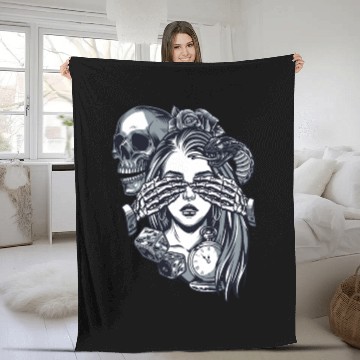 Discover Chicano Street Art Fleece Blankets