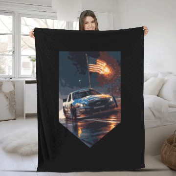Discover Pit Stop Paradise: NASCAR Fans Fleece Blankets