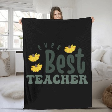 Discover best teacher ever Fleece Blankets