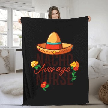 Discover Nachos Themed Pun Cinco De Mayo Design Fleece Blankets