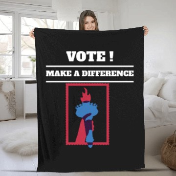 Discover Vote For Liberty and Freedom Fleece Blankets