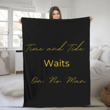 Discover Time and Tide Gold Fleece Blankets