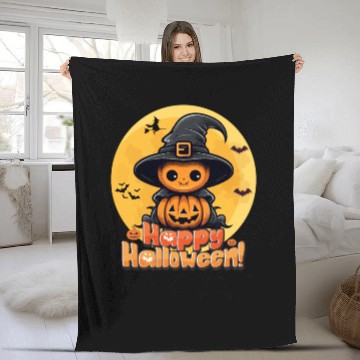 Discover Happy Halloween Fleece Blankets
