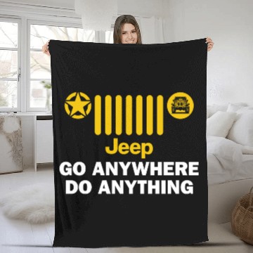 Discover Jeep Go Anywhere Do Anything Fleece Blankets