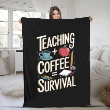 Discover Coffee Education Educator Teach Teaching School Fleece Blankets