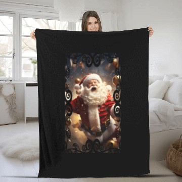 Discover Santa Claus Fleece Blankets