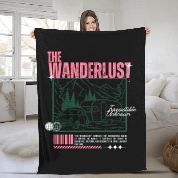Discover The Wanderlust Fleece Blankets