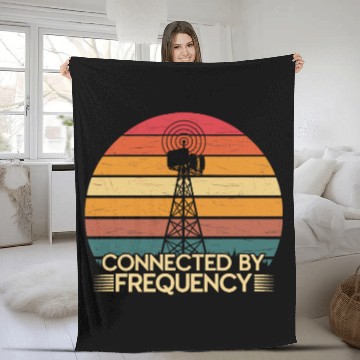 Discover Amateur Radio Operator Ham Radio Connected by Fleece Blankets
