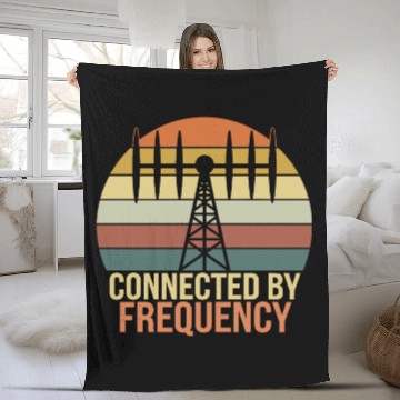Discover Amateur Radio Operator Ham Radio Connected By Fleece Blankets
