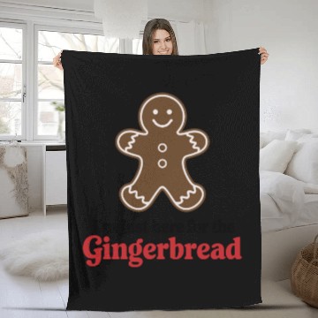 Discover Gingerbread Gingerbread Man Xmas Gift Fleece Blankets