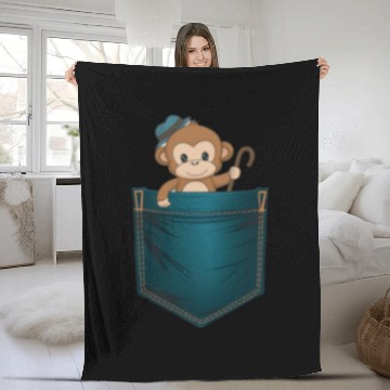 Discover T-pocket buddy. Fleece Blankets
