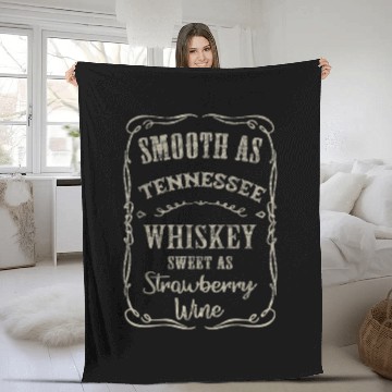 Discover Smooth as Tennessee Whiskey Funny Humour Vacation Fleece Blankets
