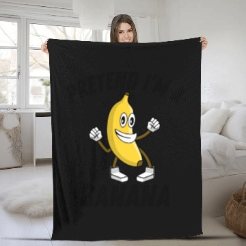 Discover I'm a banana Fleece Blankets