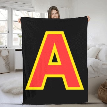 Discover Yellow A On Red For Alvin Costume Halloween Fancy Fleece Blankets