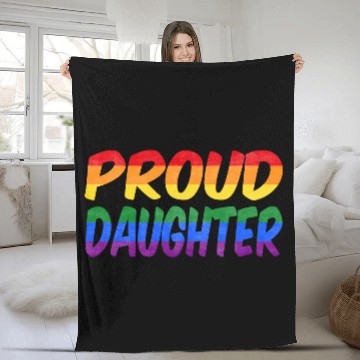 Discover Just be yourself! (Proud Daughter) Fleece Blankets