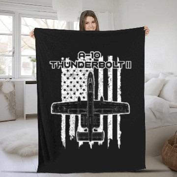 Discover A 10 Warthog: Guardian of the Ground Forces Fleece Blankets
